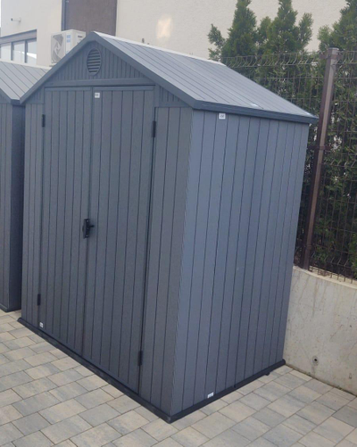 Сарай "Дарвин 6х4" (размеры 183 х 121 см), серый