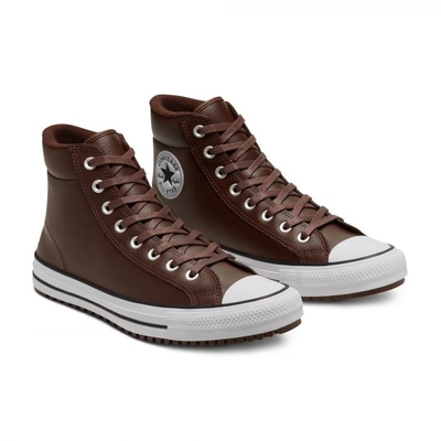 Кеды Chuck Converse Taylor All Star Pc Boot Utility коричневые кожаные