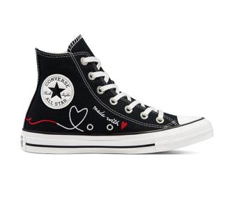 Кеды Converse All Star Valentine's Day черные