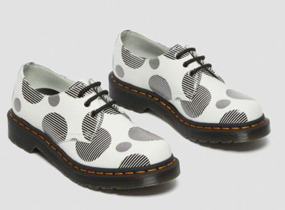Полуботинки Dr. Martens 1461 Polka Dot белые