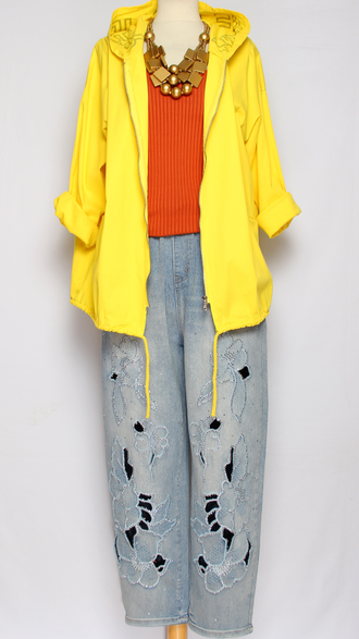 Ветровка  "STUDIO" жёлтая р.48-52