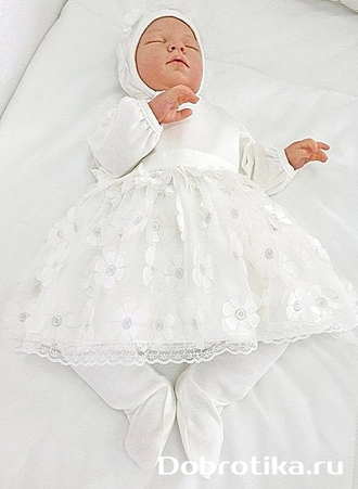 Набор на выписку для девочки из 4-х предметов, арт. ФЛ-02-10