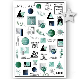 Слайдер-дизайн MilliArt Nails Металл MTL-082
