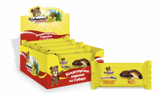 «БисквиШок» с желе со вкусом апельсина