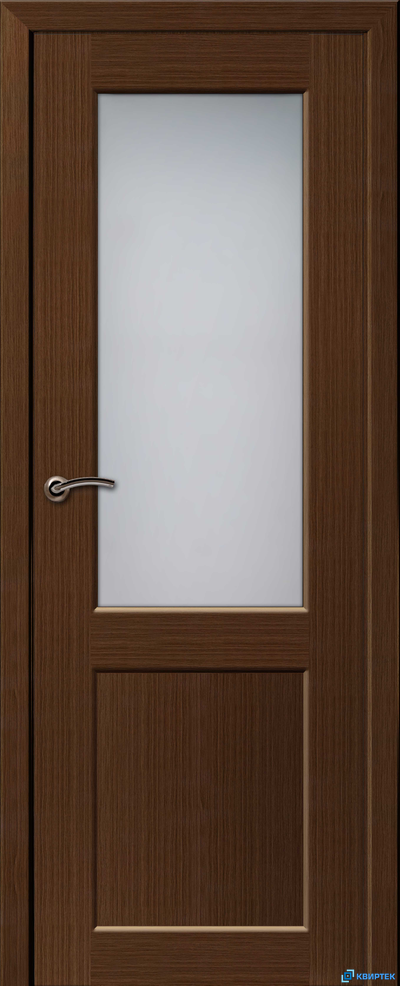 Дверь остекленная царговая ПВХ KAPELLI Ecoline ДОИ Орех грецкий купить в Челябинске | КВИРТЕК