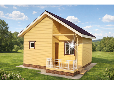 Д-01 ДАЧНЫЙ ДОМ ИЗ БРУСА: ГАБАРИТНЫЕ РАЗМЕРЫ: (6Х6М), ОБЩАЯ ПЛОЩАДЬ: 38,5М²