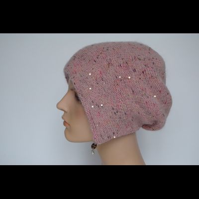 Шапка ушанка персиковая Vizio Италия 8022 фото