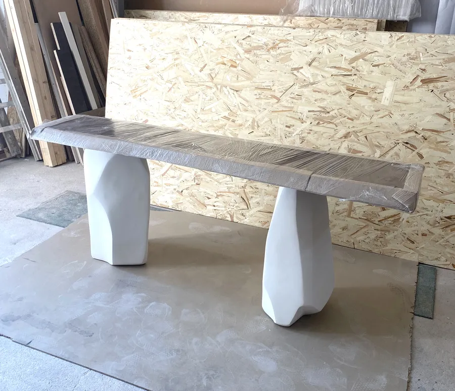 Примерка столешницы.