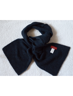 Вязаный синий шарф из альпака и мериноса Италия Vizio 6112 Shibuya