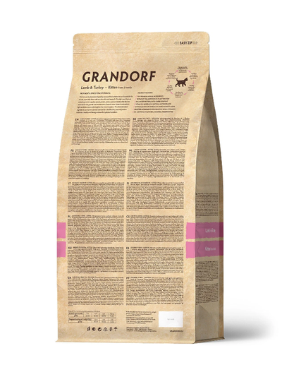 Grandorf (Грандорф) сухой корм для котят Ягненок с индейкой, 400 г