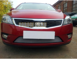 Защита радиатора KIA Ceed I рестайлинг 2010-2012 chrome
