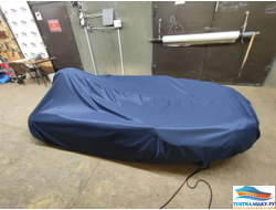 Тент стояночный  на лодку ПВХ - 300 - 320 - 340  для укрытия лодки от дождя пыли и росы (зак.3890)