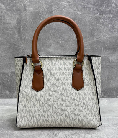Сумка Michael Kors Kris Logo Satchel White