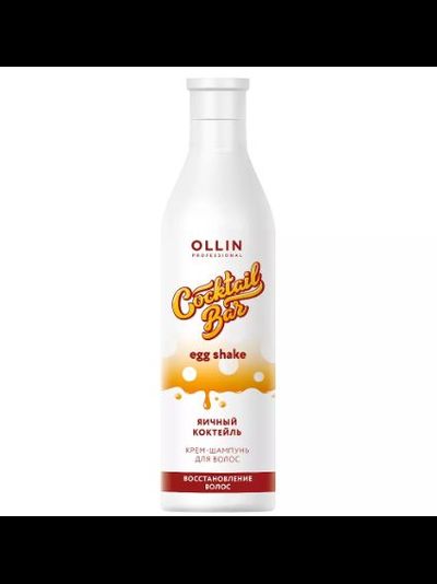 OLLIN Cocktail BAR Крем-шампунь для волос "Яичный коктейль" Восстановление волос (Оллин Коктейль Бар) 500 мл