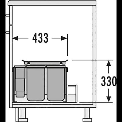 Встраиваемая система 34л XXL Hailo