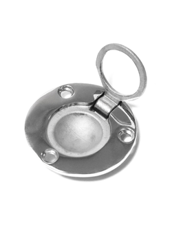 Ручка потайная круглая SUNFINE 51мм, нержавеющая сталь