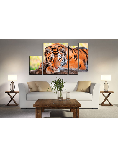 Модульная картина "Отдых тигра"