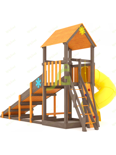 Всесезонная площадка IgraGrad С Tower с трубой SF