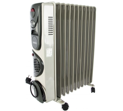 Масляный радиатор "Оазис" модель BВ-25Т (встроенный тепловентилятор)