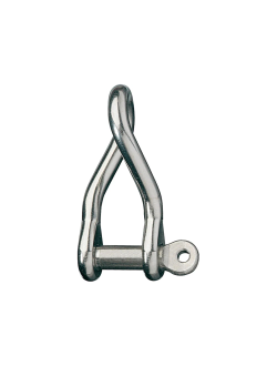 Скоба такелажная изогнутая из нержавеющей стали 316 Ronstan RF632 12,7мм 65х19мм 7500-7700кг с винтовым пальцем