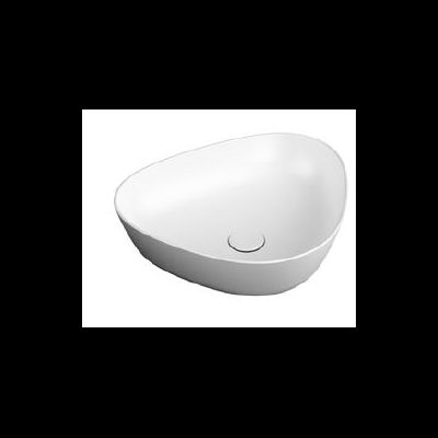 Треугольная раковина-чаша, 47 см, матовая, белая, VitrA PLURAL, 7812B401-0016