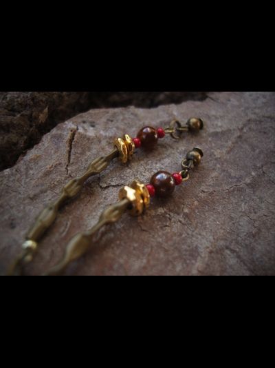 &quot;Музыка дубравы&quot;, серьги в стиле лесного бохо