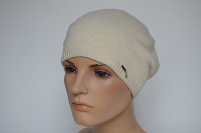кашемировый берет женский белый Италия Визио