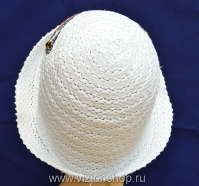 Женская шляпка летняя с принтом бабочка