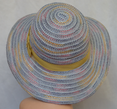 Vizio 6023 шляпа разноцветная с желтой каймой фото