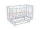 Кроватка детская продольный маятник Pituso Mirage Белый-белый