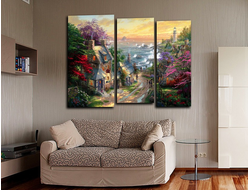 Модульная картина "Старинный город"