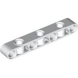 Technic, Liftarm, Modified Perpendicular Holes Thick 1 x 7, White (2391 / 6471586)