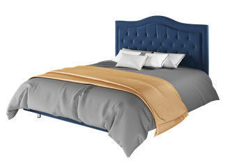 Кровать "Герцогиня" синего цвета