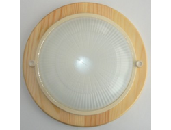 Светильник накладной Ecola 1xGX53 дерево Клен круг 220x84 матовый IP65 НБО-03-60-011 TP53R1ECA