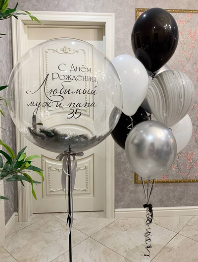 Сет Сфера с перьями + фонтан