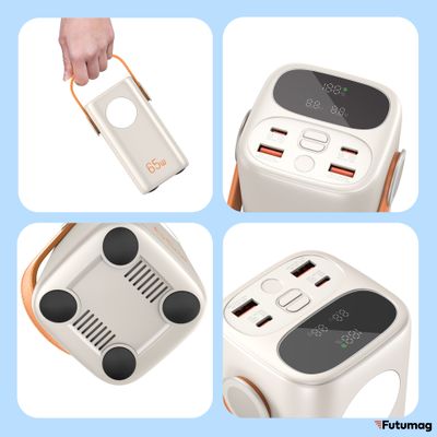 Повербанк GREENOE Portable Power Bank 40000mah 65w White