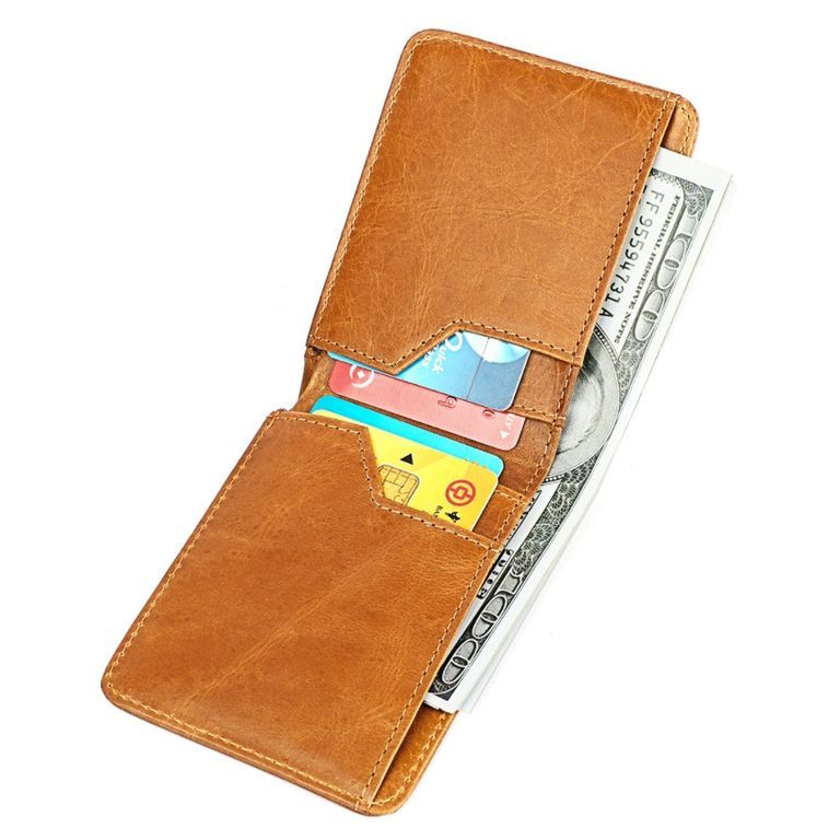 Купить бумажник мужской "Vlas" из натуральной кожи