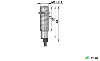 Индуктивный взрывозащищенный датчик SNI 01D-1,5-D резьба М12х1