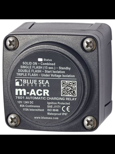 Автоматическое зарядное реле Blue Sea m-ACR 7601 12/24В 65А