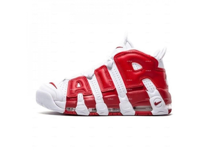Nike Air More Uptempo 96 (Белые с красным)