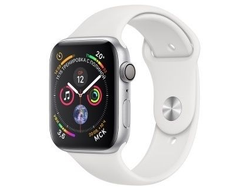 Apple Watch Series 4 40mm Aluminum Case with Sport Band MU642 (серебристый/ белый)