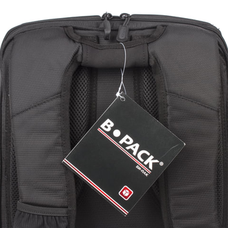 Рюкзак B-PACK "S-05" (БИ-ПАК) универсальный, с отделением для ноутбука, жесткий корпус, черный, 45х32х18 см, 226952