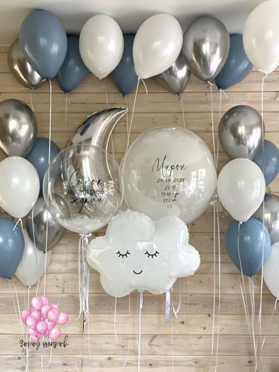 set-1-vypiska-iz-roddoma-malchik+доставка Краснодар, шарики с гелием недорого, спасибо за внука