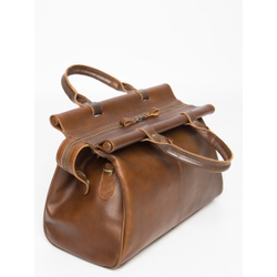 Кожаный саквояж Monvalle Premium brown (арт. 4046-63)