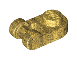 Plate, Round 1 x 1 with Bar Handle, Pearl Gold (26047 / 6212377)