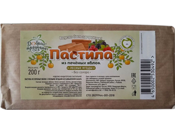 Пастила из печёных яблок с лесными ягодами, без сахара, 200г (Добрые традиции)