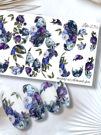 Слайдер-дизайн для ногтей LIKE-236