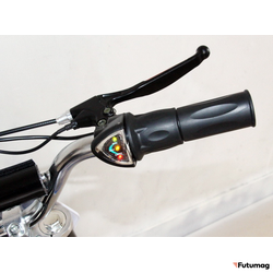 Электромотоцикл GreenCamel Питбайк DB300, 36V 800W R10 быстросъемная батарея синий