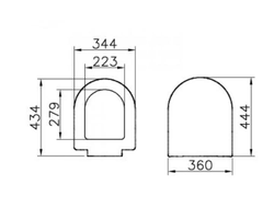 Сиденье для унитаза, Vitra S50, с микролифтом, 72-003-309