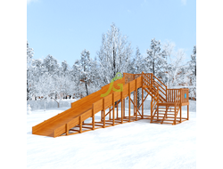 Зимняя горка Snow Fox, скат 10 м (мод. 2) фото